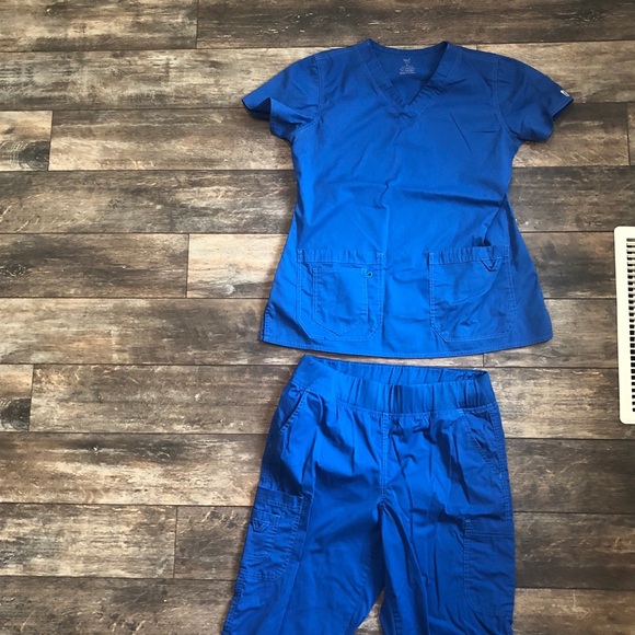 Med Couture Royal Blue Scrubs 